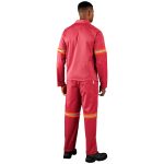 Trade Polycotton Conti Suit - Reflective Arms & Legs - Orange Tape - Image 2