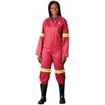 Trade Polycotton Conti Suit - Reflective Arms, Legs & Back - Yellow Tape - Image 7