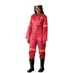 Trade Polycotton Conti - Suit Reflective Arms, Legs & Back - Orange Tape - Image 2