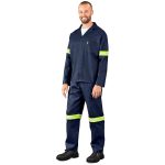 Technician 100% Cotton Conti Suit - Reflective Arms & Legs - Yellow Tape - Image 9