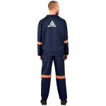 Technician 100% Cotton Conti Suit - Reflective Arms & Legs - Orange Tape - Image 4