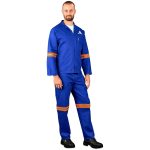 Technician 100% Cotton Conti Suit - Reflective Arms & Legs - Orange Tape - Image 7