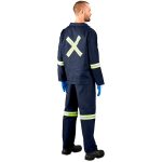 Technician 100% Cotton Conti Suit - Reflective Arms, Legs & Back - Yellow Tape - Image 9