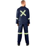 Technician 100% Cotton Conti Suit - Reflective Arms, Legs & Back - Yellow Tape - Image 11