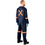 Technician 100% Cotton Conti Suit - Reflective Arms, Legs & Back - Orange Tape - Image 8