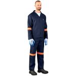 Technician 100% Cotton Conti Suit - Reflective Arms, Legs & Back - Orange Tape - Image 4