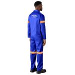 Safety Polycotton Boiler Suit - Reflective Arms & Legs - Orange Tape - Image 7