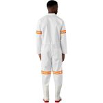 Safety Polycotton Boiler Suit - Reflective Arms & Legs - Orange Tape - Image 4