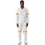 Safety Polycotton Boiler Suit - Reflective Arms & Legs - Orange Tape - Image 5