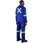 Site Premium Polycotton Jacket - Reflective Arms & Back - Yellow Tape - Image 2