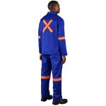 Site Premium Polycotton Jacket - Reflective Arms & Back - Orange Tape - Image 5