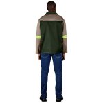 Site Premium Two-Tone Polycotton Jacket - Reflective Arms - Yellow Tape - Image 9