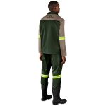 Site Premium Two-Tone Polycotton Jacket - Reflective Arms - Yellow Tape - Image 5