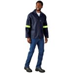 Artisan Premium 100% Cotton Jacket - Reflective Arms - Yellow Tape - Image 28