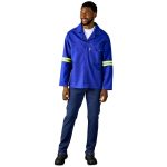 Artisan Premium 100% Cotton Jacket - Reflective Arms - Yellow Tape - Image 27