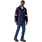 Artisan Premium 100% Cotton Jacket - Reflective Arms - Orange Tape - Image 9
