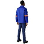 Artisan Premium 100% Cotton Jacket - Reflective Arms - Orange Tape - Image 13