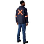 Artisan Premium 100% Cotton Jacket - Reflective Arms & Back - Orange Tape - Image 10