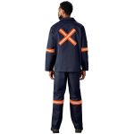 Artisan Premium 100% Cotton Jacket - Reflective Arms & Back - Orange Tape - Image 8