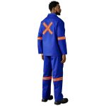 Artisan Premium 100% Cotton Jacket - Reflective Arms & Back - Orange Tape - Image 5