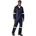 Artisan Premium 100% Cotton Pants - Reflective Legs - Yellow Tape - Image 13