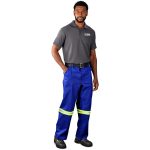 Artisan Premium 100% Cotton Pants - Reflective Legs - Yellow Tape - Image 3