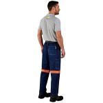 Cast Premium 100% Cotton Denim Pants - Reflective Legs - Orange Tape - Image 7