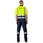 Surveyor Two-Tone Hi-Viz Reflective Golf Shirt - Image 9