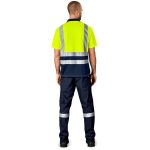 Surveyor Two-Tone Hi-Viz Reflective Golf Shirt - Image 10