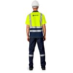 Surveyor Two-Tone Hi-Viz Reflective Golf Shirt - Image 8
