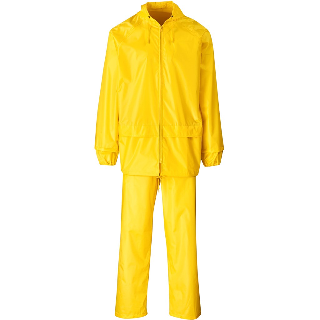 Weather Polyester/PVC Rainsuit - Yellow Weather Polyester/PVC Rainsuit - Yellow - Image 1