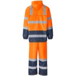 Torrent Two-Tone Hi-Viz Ref Polyester/PVC Rainsuit - Orange - Image 3