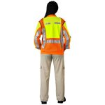Metro Two-Tone Hi-Viz Reflective Zip-Off Jacket - Image 15