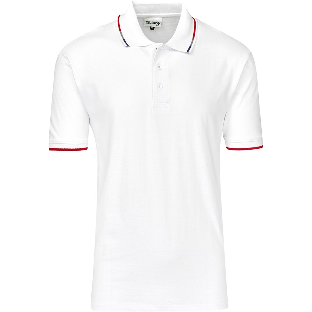 Mens Ash Golf Shirt - White Mens Ash Golf Shirt - White - Image 1