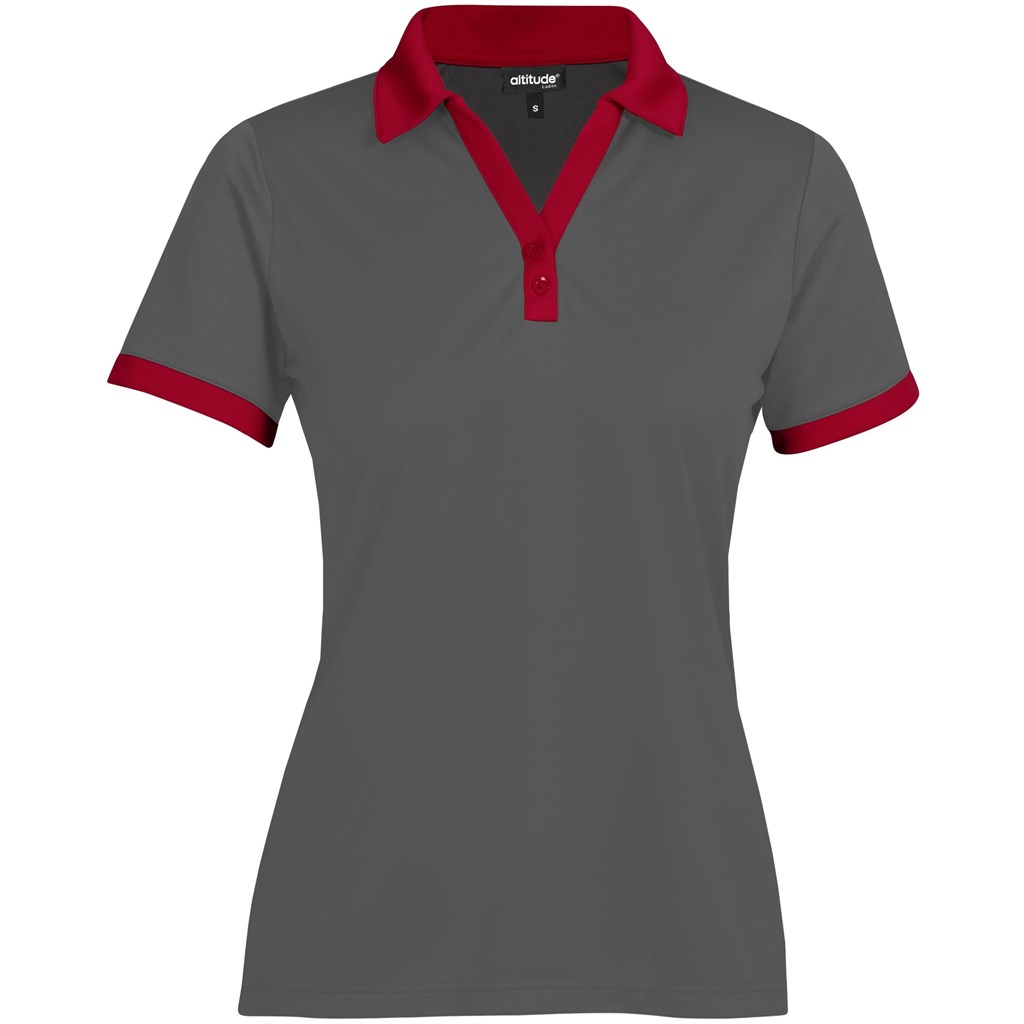 Ladies Bridgewater Golf Shirt - Red Ladies Bridgewater Golf Shirt - Red - Image 1