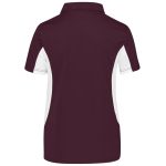 Kids Championship Golf Shirt - Maroon - Image 2