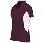 Ladies Championship Golf Shirt - Maroon - Image 3