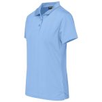 Ladies Distinct Golf Shirt - Sky Blue - Image 3