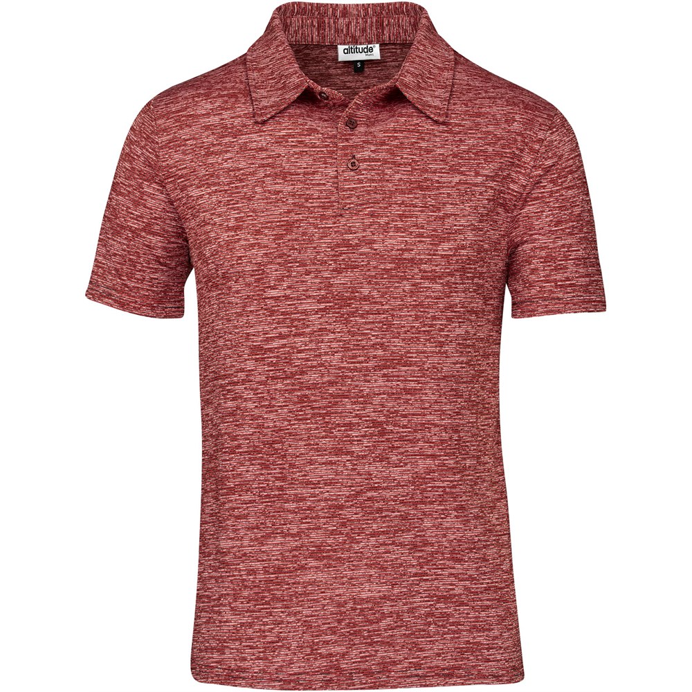 Mens Echo Golf Shirt - Red Mens Echo Golf Shirt - Red - Image 1