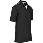 Mens Galway Golf Shirt - Black - Image 2