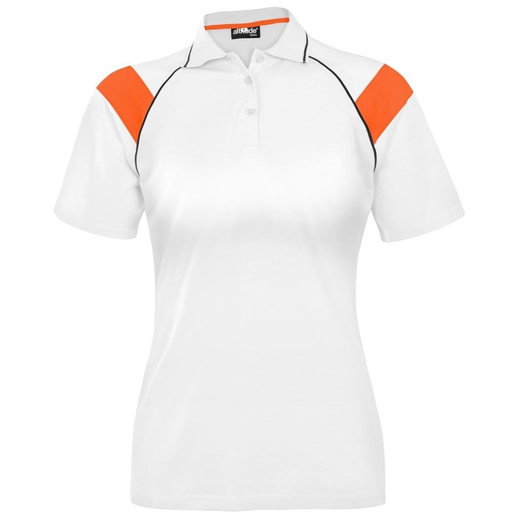 Ladies Score Golf Shirt - Orange Ladies Score Golf Shirt - Orange - Image 1