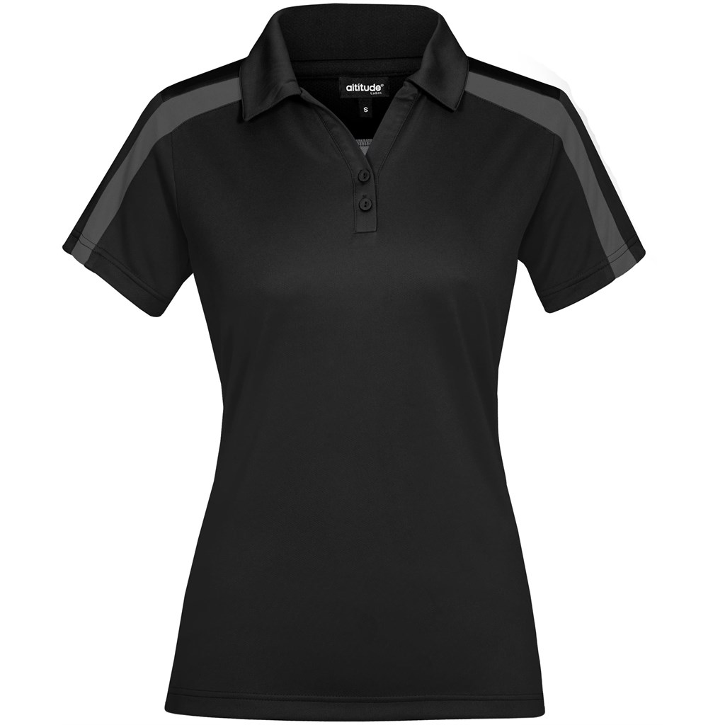 Ladies Nautilus Golf Shirt - Black Ladies Nautilus Golf Shirt - Black - Image 1