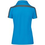 Ladies Nautilus Golf Shirt - Cyan - Image 3