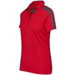 Ladies Nautilus Golf Shirt - Red - Image 3