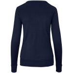 Ladies Long Sleeve Peru V-Neck Jersey - Navy - Image 2