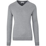 Mens Long Sleeve Peru V-Neck Jersey - Grey