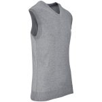 Mens Sleeveless Peru V-Neck Jersey - Grey - Image 2
