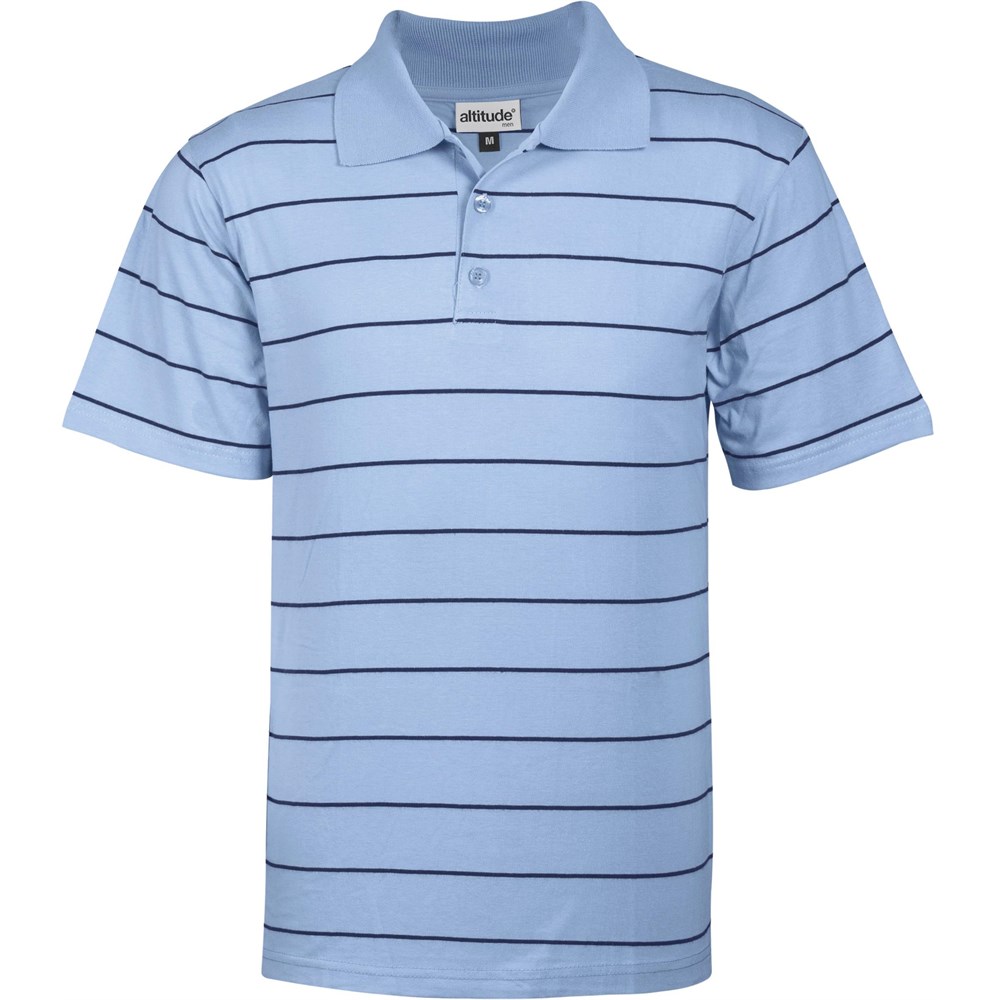 Mens Stinger Golf Shirt - Sky Blue Mens Stinger Golf Shirt - Sky Blue - Image 1