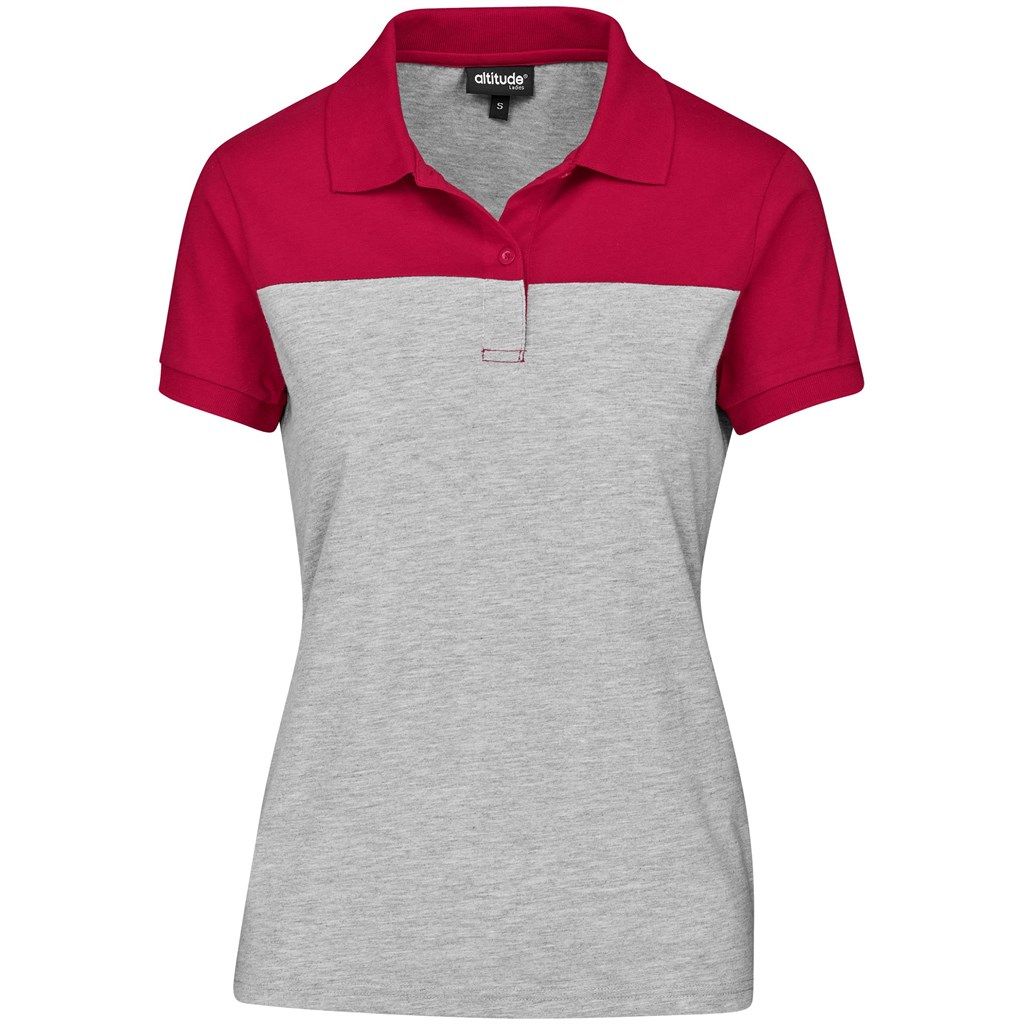 Ladies Urban Golf Shirt - Red Ladies Urban Golf Shirt - Red - Image 1