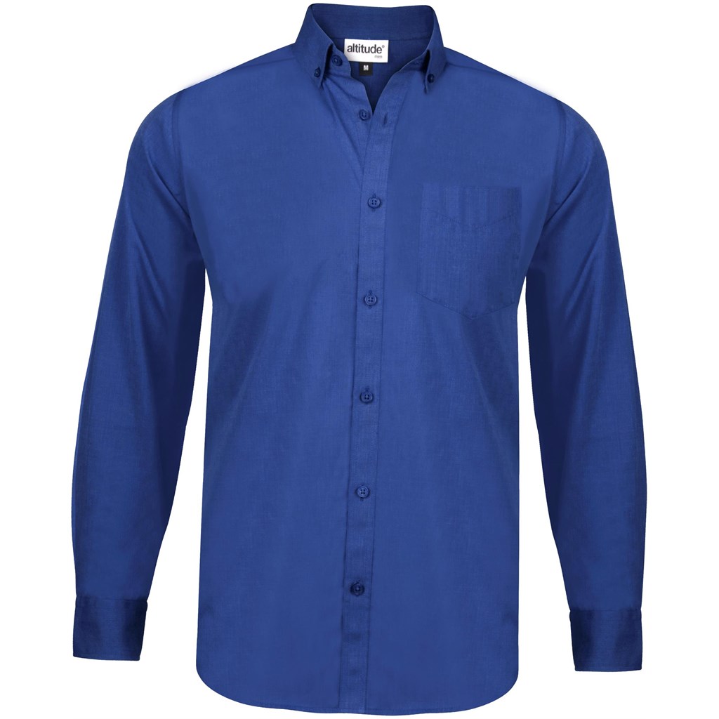 Mens Long Sleeve Viscount Shirt - Royal Blue Mens Long Sleeve Viscount Shirt - Royal Blue - Image 1